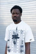 BS DISTRESSED OVERSIZED VINTAGE TEE  - OFF WHITE
